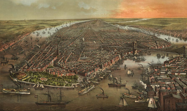 11 Bird's-Eye Views That Show How NYC Has Grown Over 350 Years