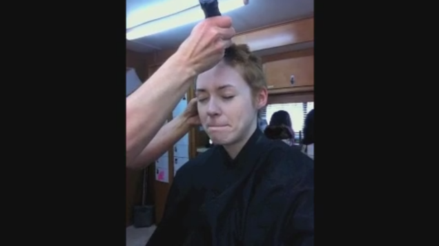 Video Of Karen Gillan Getting Her Head Shaved To Play Nebula