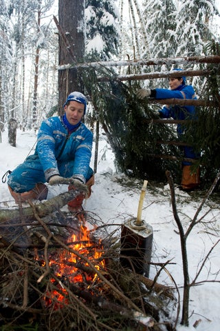 In Kazakhstan, cosmonauts must go through winter wilderness training to survive reentry