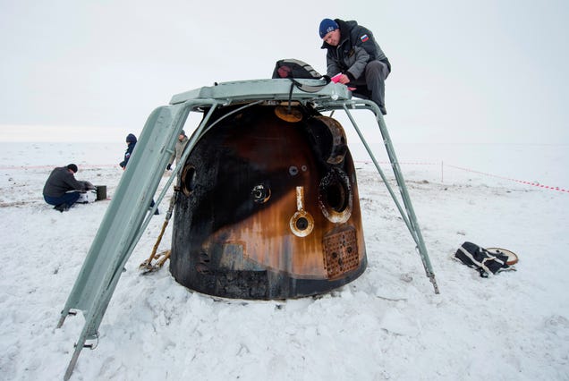 Esto es lo que ven los astronautas en la Soyuz al regresar a la Tierra