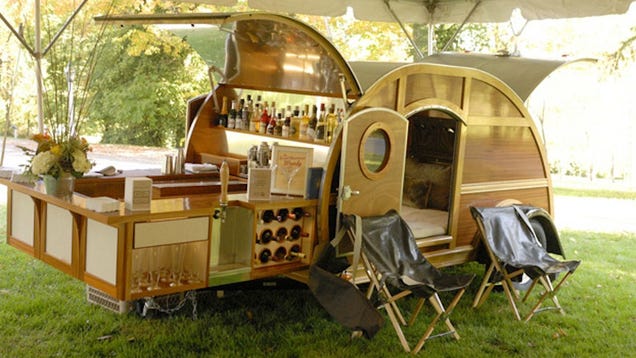 This Fantasy Teardrop Camper Comes With A Years Supply Of Bourbon