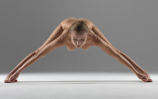 Nude Yoga Instructor Poses In Her Favorite Positions (NSFW)