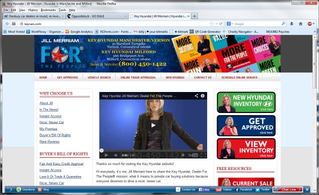 This is the strangest dealer website I've ever seen