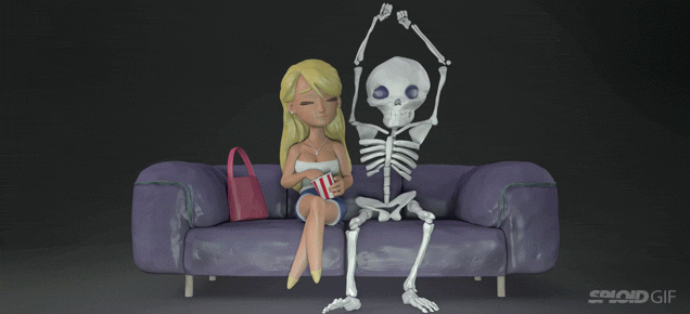 Hilarious animation shows how it's not fun being a skeleton