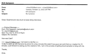 "Am I Sick? Are We All Sick?": Overwrought Things The Media Wrote To Auburn's PR Guy During Cam Newton's Wild 2010 Season