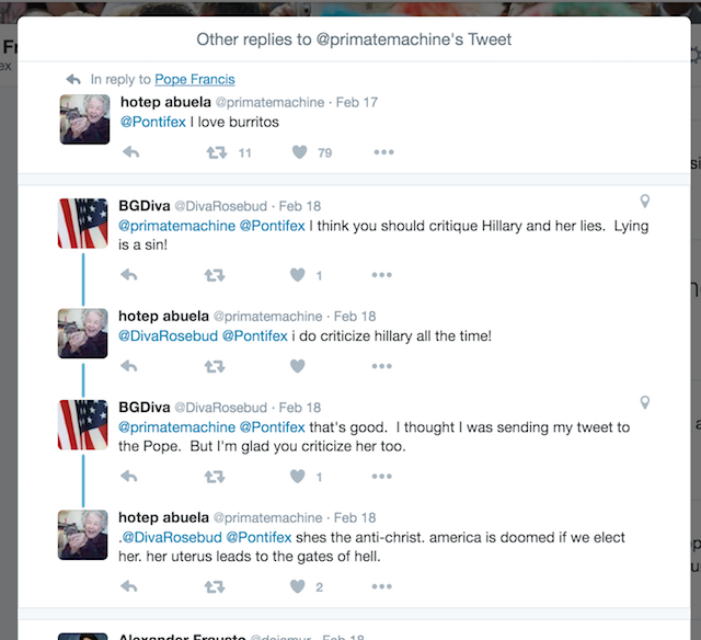 The Pope's Twitter Mentions Are a Living Hell