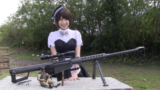 This Lady Cosplays in Cute Outfits and Then Shoots Deadly Assault Rifles