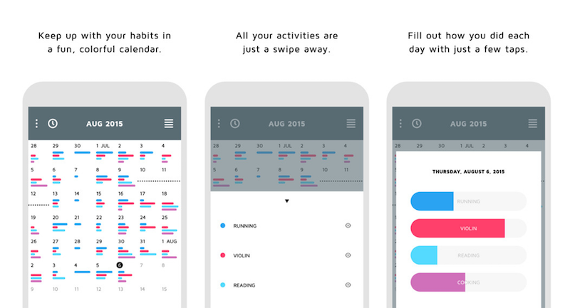 Continuo Tracks Habits In a Clean, Easily Accessible Calendar