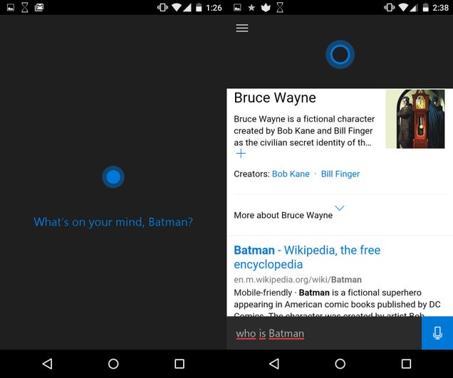 beta tested the filtered & # xA0; Cortana Android, and m & # XE1; s of the same