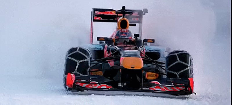 Authorities Want To Fine Red Bull For Driving An F1 Car On A Ski Slope