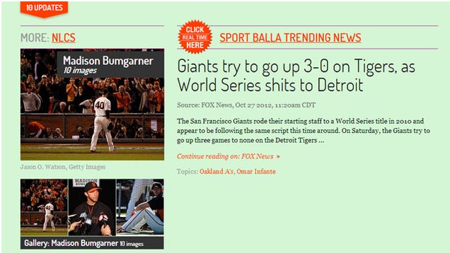 "World Series Shits To Detroit" Declares Chicago Tribune, Fox News, Et Al