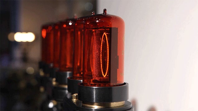 You'll Waste Hours Watching the Time Tick By On this Nixie Tube Clock