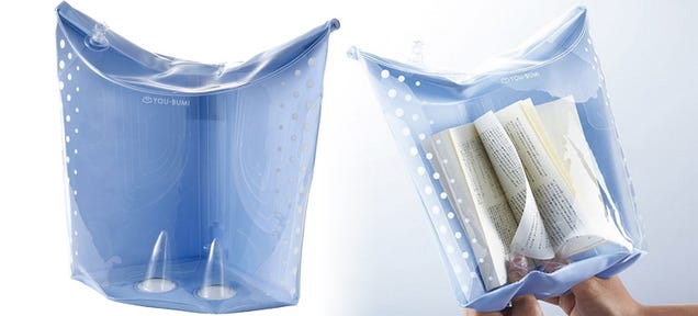 Read In the Rain With this Inflatable, Waterproof Life Jacket For Books