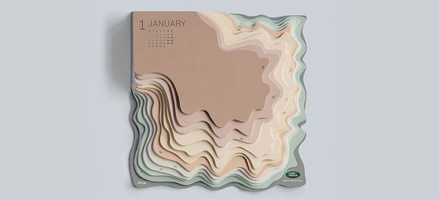 This Topographic Calendar Turns Your To-Do List Into an Actual Mountain