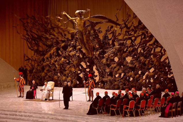 The Pope's Audience Hall Looks Like A Final Fantasy Boss Fight