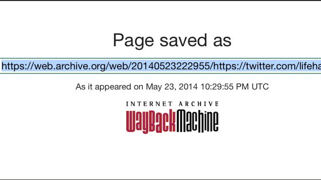 Manually Archive Web Pages by Submitting Them to the Wayback Machine