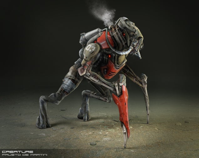 A StarCraft II Marine Won't Shoot Monsters This Pretty