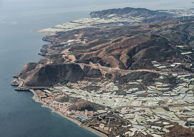 Amazing Aerial Photos of Greenhouses Blanketing the Spanish Landscape