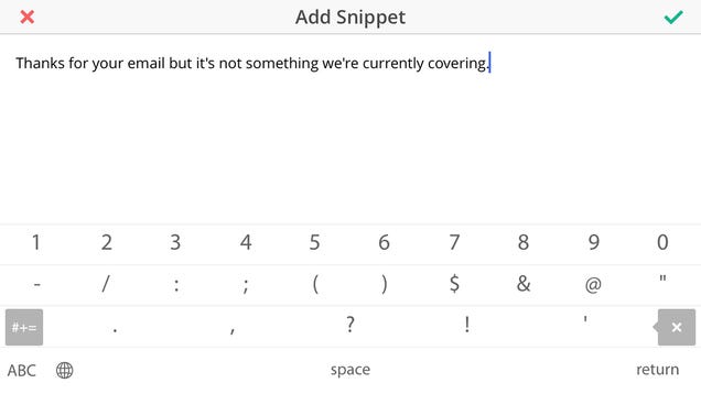 Keep Common Phrases On Hand With Snipboard for iOS