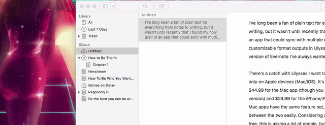 Ulysses Is the Plain Text, Evernote-Style Writing App I've Always Wanted