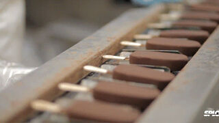Glorious video shows how chocolate and vanilla ice cream bars are made