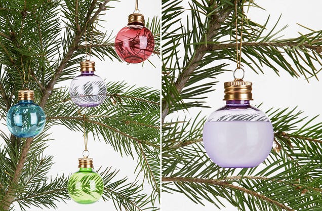 Hide Your Holiday Booze On Your Tree With These Ornament Shot Glasses