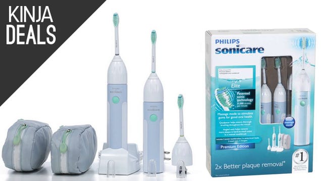 Clean Your Mouth (and Someone Else's) With This Cheap Sonicare 2-Pack