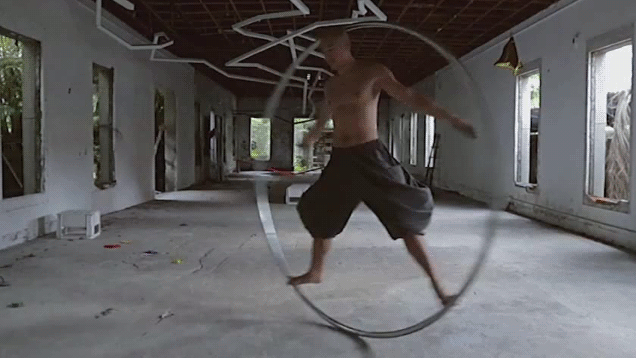 Let This Man Entertain You With His Giant Ring