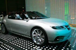 Saab 9-X Air BioHybrid Concept Drops Top Live In Paris