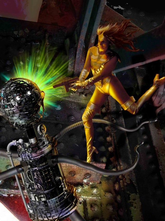 Artist helps wife fight cancer by turning her into a sexy pulp warrior