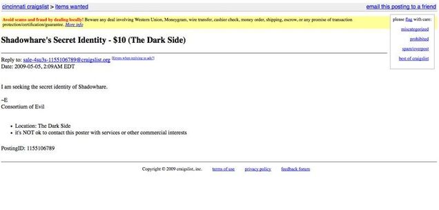 Super Villain Attacks Cincinnati's Real Life Superhero. Your Move, Shadowhare