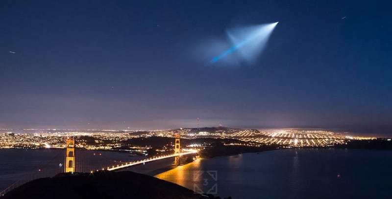 San Francisco Photog Caught An Amazing Time Lapse Of Last Night's Missile Launch by Tyler Rogoway