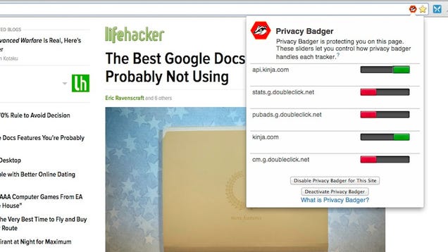 Privacy Badger Protects You from Online Tracking