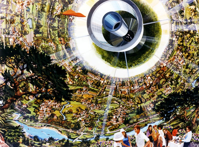 Stunning concept art reveals NASA's 1970s vision for humanity in space