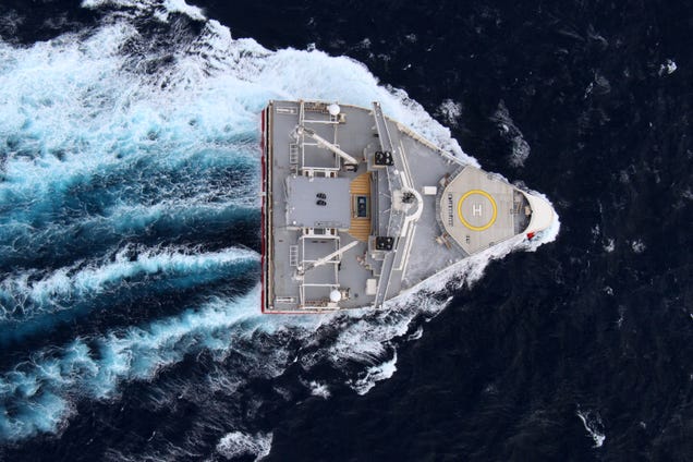 The Russian Military Despises This Strange Wedge Shaped Spy Ship