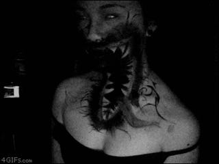 This Fanged Throat-Mouth Horror Lady Already Won Halloween