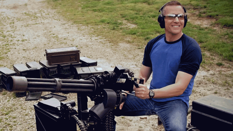 GOP Gubernatorial Candidate's Latest Ad Is Just Him Shooting a Machine Gun for 20 Seconds