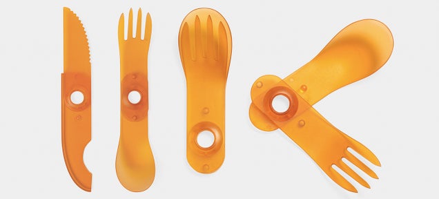 This Folding Knife and Spork Is Plastic Cutlery Evolved
