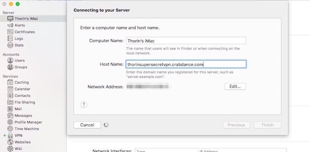 how to make my own vpn server mac