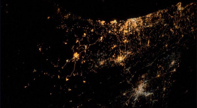 Space station astronaut sees missiles exploding on Gaza and Israel
