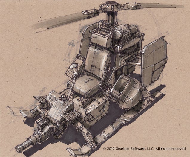 Some of The Concept Art Behind Borderlands 2