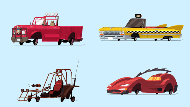 Ten Video Game Vehicles With A Cartoony Redesign