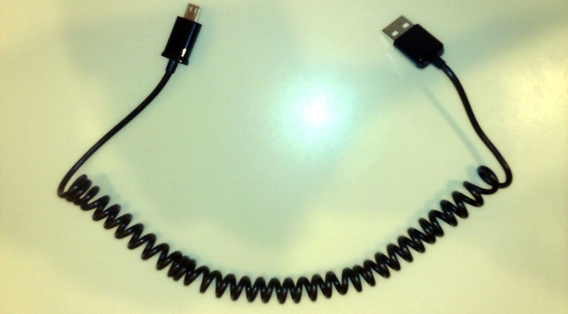Coil a USB Cord With a Pencil and Blow Dryer for a Shorter Cable
