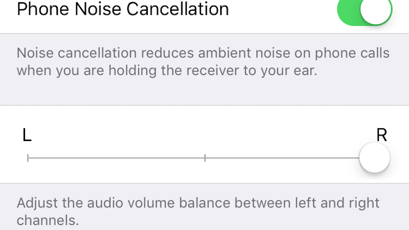 Adjust Audio Balance in iOS Under the Accessibility Options