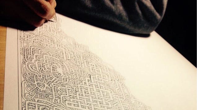 After Thirty Years, Father Draws Another Beautifully Hard Maze
