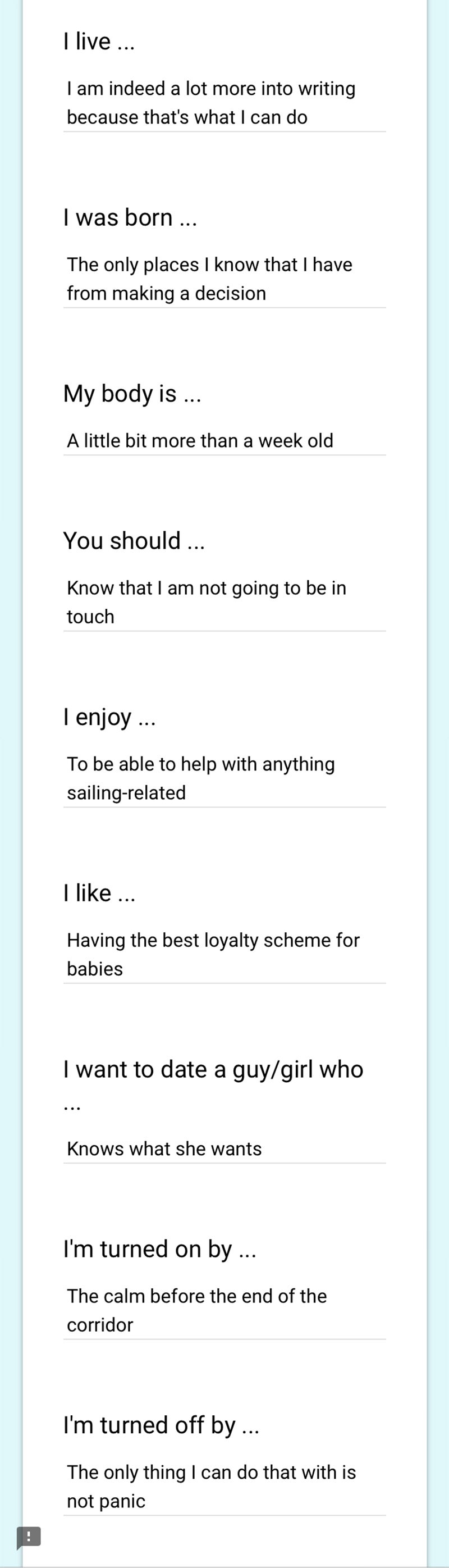 what should you write on your dating profile