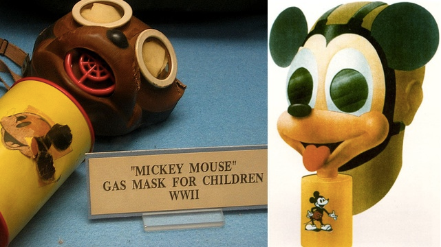 mickey mouse gas mask wwii