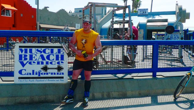 A Day at Muscle Beach with the World's Strongest Man