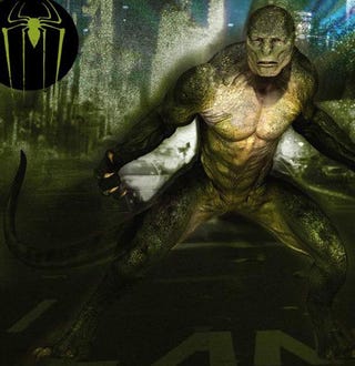 Amazing Spider-Man concept art shows an uncomfortable amount of the Lizard's anatomy