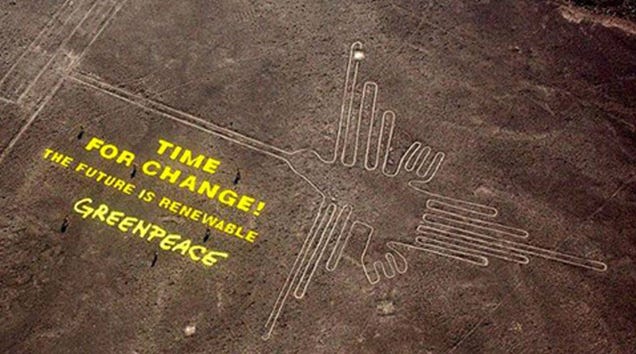 This Greenpeace Stunt May Have Irreparably Damaged Peru's Nazca Site